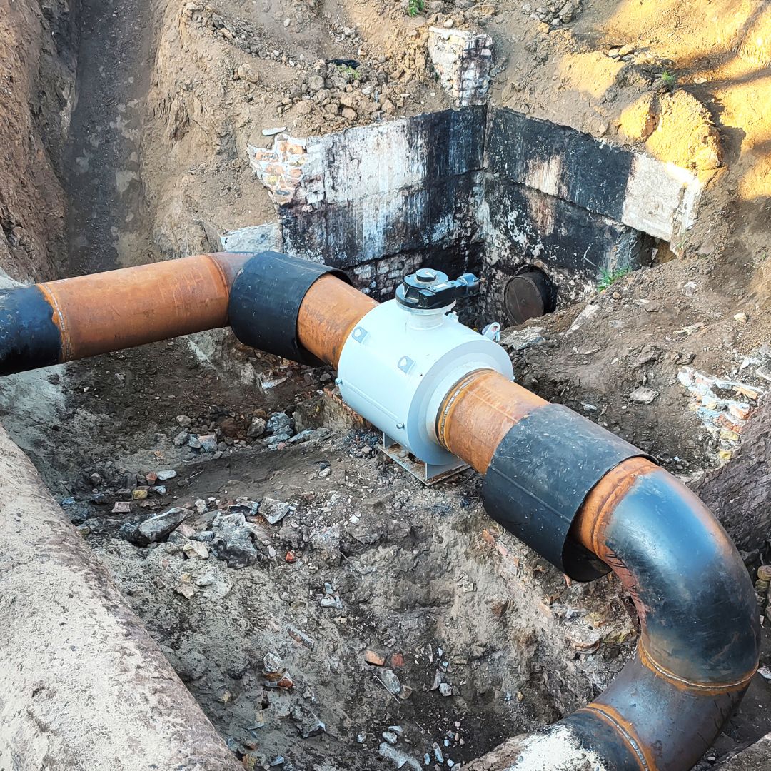 underground gas pipes