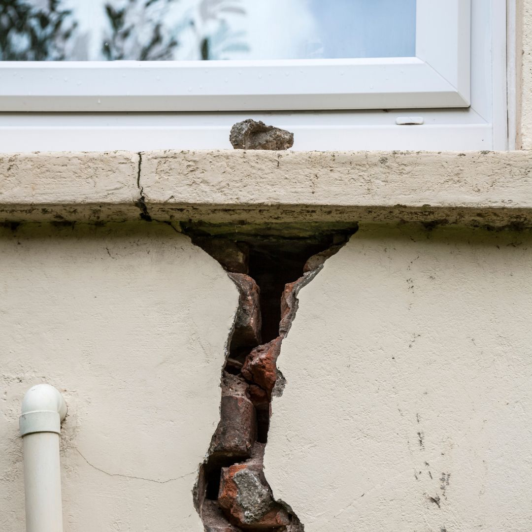 structural damage caused by underground pipe replacement or repair