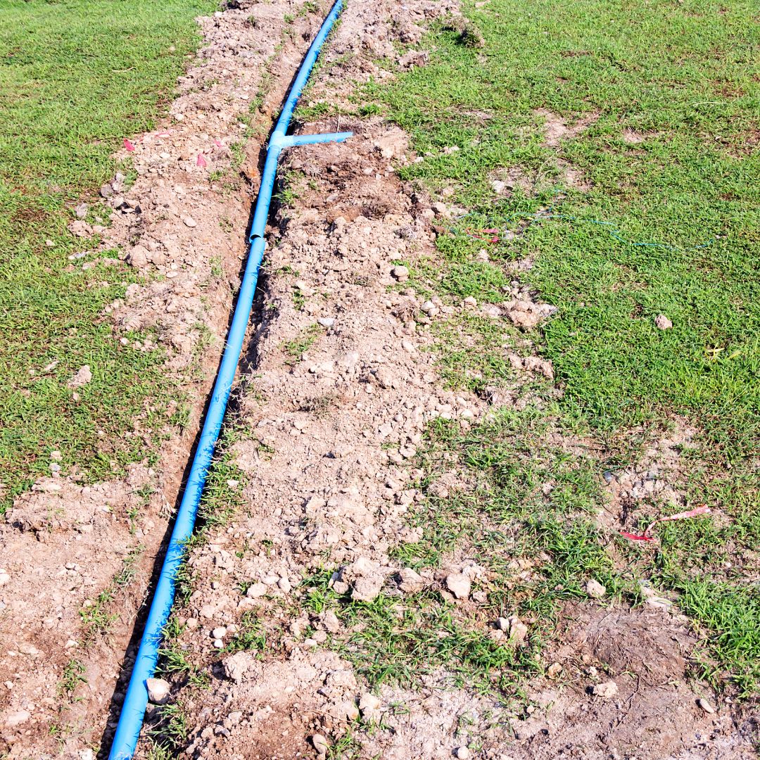 pipes being installed underground